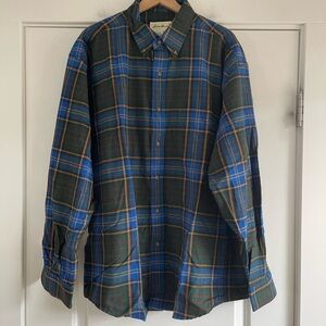 NWOT Vintage Eddie Bauer Cotton Flannel Shirt - L